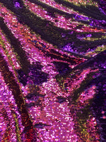 Load image into Gallery viewer, Violet purple Sequins flip Stretch Fabric Wedding Prom Dress and more

