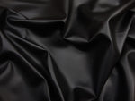 Load image into Gallery viewer, Vinyl Faux leather Black Soft Skin Clothing / Upholstery PVC vinyl fabric per yard 54" Wide
