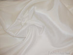 Load image into Gallery viewer, White solid polyester Taffeta fabric by the yard 60" wide
