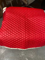 Load image into Gallery viewer, Red champion Diamond Quilted Vinyl foam backed fabric Automotive headliner upholstery 52" Wide
