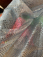 Load image into Gallery viewer, Confetti Polka Dot Mirror small dot sequin light weight mesh fabric BY THE YARD 45" Wide
