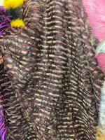 Load image into Gallery viewer, Burgundy Raccoon 2 Tone Faux Fur Upholstery Fabric by the yard
