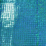 Load image into Gallery viewer, Turquoise Hologram Square Drapery Fabric by the yard
