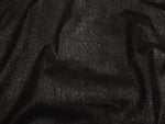 Load image into Gallery viewer, Black on black Distressed Vinyl Fabric by the Yard – Upholstery, DIY, Automotive, Bags, Furniture, Rustic Leather Look – 54" Wide
