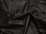Load image into Gallery viewer, Black on black Distressed Vinyl Fabric by the Yard – Upholstery, DIY, Automotive, Bags, Furniture, Rustic Leather Look – 54" Wide
