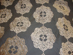 Load image into Gallery viewer, Wheat Burn Out Floral Velvet Upholstery and Drapery fabric per yard

