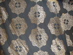 Load image into Gallery viewer, Wheat Burn Out Floral Velvet Upholstery and Drapery fabric per yard

