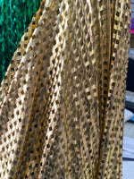 Load image into Gallery viewer, Laser cut foil 4 way stretch fishnet Fabric by the yard 60" wide
