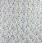 Load image into Gallery viewer, Beige Rosebud minky soft fabric BY THE YARD 60" Wide
