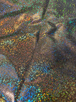 Load image into Gallery viewer, 4-Way Stretch Black gold Mystique Spandex swimsuits dance Fabric by the yard 60 " Wide
