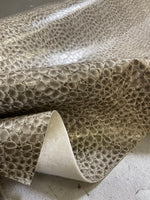 Load image into Gallery viewer, Embossed Crocodile spots upholstery Faux leather vinyl 54" Wide
