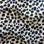 Load image into Gallery viewer, Taupe Dalmatian Spots Animal print Velboa Fabric BY THE YARD 60" Wide Drapery, Upholstery, Clothing Fabric
