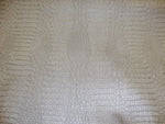 Load image into Gallery viewer, Silver metallic Gator upholstery Faux vinyl fabric per yard
