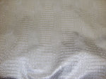 Load image into Gallery viewer, Silver metallic Gator upholstery Faux vinyl fabric per yard

