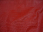 Load image into Gallery viewer, Red matt Gator upholstery Faux vinyl fabric per yard

