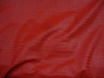 Load image into Gallery viewer, Red matt Gator upholstery Faux vinyl fabric per yard
