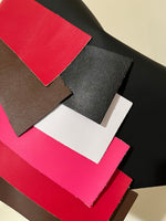 Load image into Gallery viewer, Ecopelle Semi gloss and Matte light 2 way stretch vinyl with microfiber suede backing 54" wide
