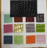 Load image into Gallery viewer, Crocodile animal vinyl faux leather Fabric fabric by yard
