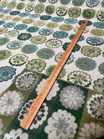 Load image into Gallery viewer, Jacquard Green Blossom Flower Upholstery Drapery Fabric BY THE YARD 54" Wide
