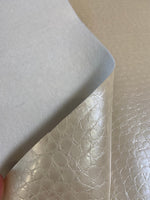 Load image into Gallery viewer, Embossed Crocodile spots upholstery Faux leather vinyl 54" Wide
