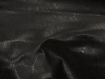 Load image into Gallery viewer, Vinyl faux Black metallic Lightning upholstery  fabric per yard
