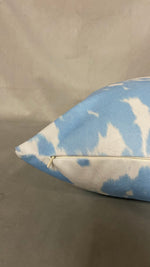 Load image into Gallery viewer, baby blue RODEO COWHIDE Faux Fur 18"x18" Pillows - Home Decor cow pillow covers
