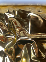 Load image into Gallery viewer, Gold Chrome Mirror Glossy Vinyl  Fabric for Shoes Bags Clothing Upholstery Sewing
