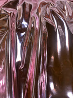 Load image into Gallery viewer, Pink Chrome Mirror Glossy Vinyl Leatherettes Fabric for Shoes Bags Clothing Upholstery Sewing
