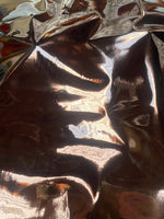Load image into Gallery viewer, Brown Chrome Mirror Glossy Vinyl Leatherettes Fabric for Shoes Bags Clothing Upholstery Sewing
