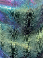 Load image into Gallery viewer, Mermaid pearl Snake Hologram Spandex4 way stretch 58" wide
