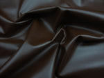 Load image into Gallery viewer, Vinyl Faux leather Brown Soft Skin Clothing / Upholstery PVC vinyl fabric by the yard 54" wide FOLDED
