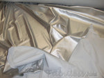 Load image into Gallery viewer, Silver Fetish Vinyl Clothing fabric per yard

