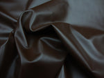 Load image into Gallery viewer, Vinyl Faux leather Brown Soft Skin Clothing / Upholstery PVC vinyl fabric by the yard 54" wide FOLDED

