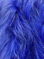 Load image into Gallery viewer, Sparkle royal faux fur Fabric by the  Yard 60" wide
