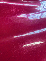 Load image into Gallery viewer, Glitter New faux Vinyl Fuchsia Fabric 54" Width Sold By The Yard

