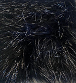 Load image into Gallery viewer, Black Sparkle Faux fur Upholstery Arts &amp; Crafts fabric By The YARD

