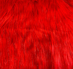 Load image into Gallery viewer, Red Sparkle Faux fur Upholstery Arts &amp; Crafts fabric By The YARD
