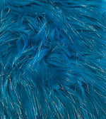 Load image into Gallery viewer, 58"  Wide Turquoise Sparkle Faux fur pile Upholstery Fashion Decor Arts &amp; Crafts Bedding fabric By The YARD

