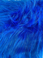 Load image into Gallery viewer, 58"  Wide Royal Sparkle Faux fur pile Upholstery Fashion Decor Arts &amp; Crafts Bedding fabric By The YARD

