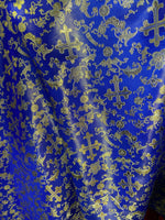 Load image into Gallery viewer, Metallic Brocade church Fabric  By the Yard 56” wide
