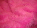Load image into Gallery viewer, Fur Faux fake Hot Pink  Sparkle Faux Fur Fabric Per Yard 60" wide
