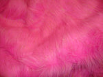 Load image into Gallery viewer, Fur Faux fake Hot Pink  Sparkle Faux Fur Fabric Per Yard 60" wide
