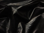 Load image into Gallery viewer, Black Faux Leather Wet Upholstery vinyl fabric per yard
