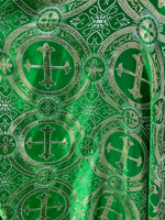 Load image into Gallery viewer, Metallic Brocade church Fabric  By the Yard 56” wide
