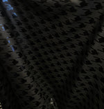 Load image into Gallery viewer, Black Houndstooth Nylon Spandex 4 way stretch 58" wide
