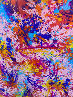 Load image into Gallery viewer, Stretch spandex Mystique splash Paint  clothing Fabric by the yard
