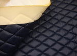 Load image into Gallery viewer, Navy champion Diamond Quilted Faux Vinyl foam backed Automotive headliner upholstery 52" Wide

