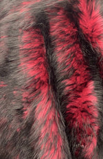 Load image into Gallery viewer, Magenta husky faux Synthetic Fur upholstery Fabric by the yard 60" wide

