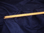 Load image into Gallery viewer, Navy micro faux suede upholstery drapery clothing fabric BY THE YARD 58" Wide No Stretch
