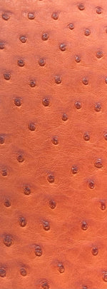 Load image into Gallery viewer, Orange ostrich faux vinyl Marine grade UV resistance waterproof Fabric
